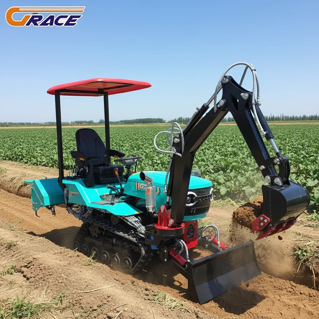 Customize All Terrain Crawler Tractor Agricultural Tractor Suitable For Mountain And Hill