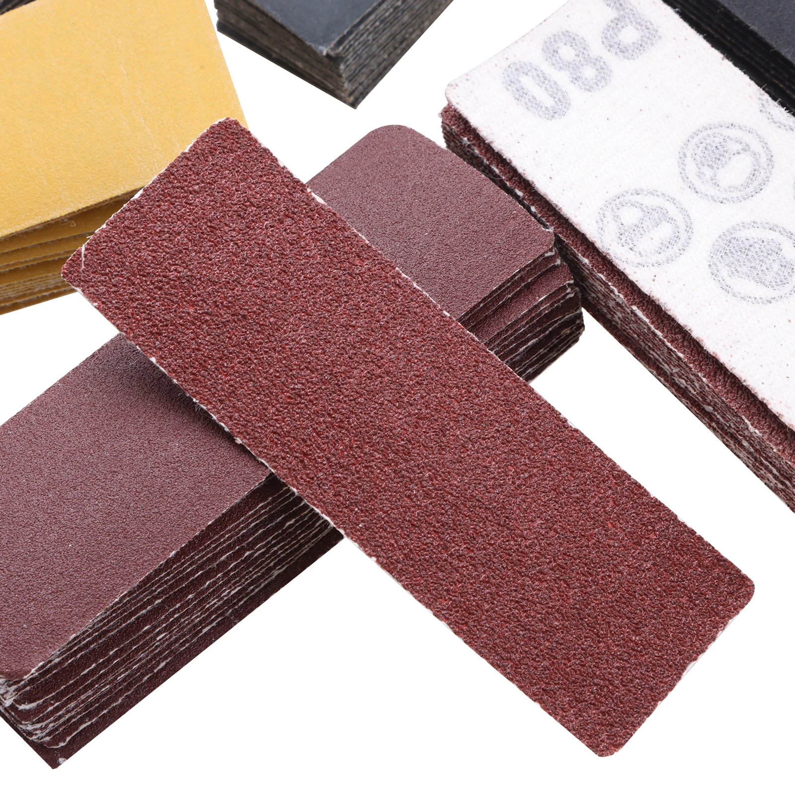 180PCS 80-1000 Grit Sandpaper Mini Detail Sanding Kit with Finger Sanding Blocks for Woodworking Furniture Repair Crafts and DIY