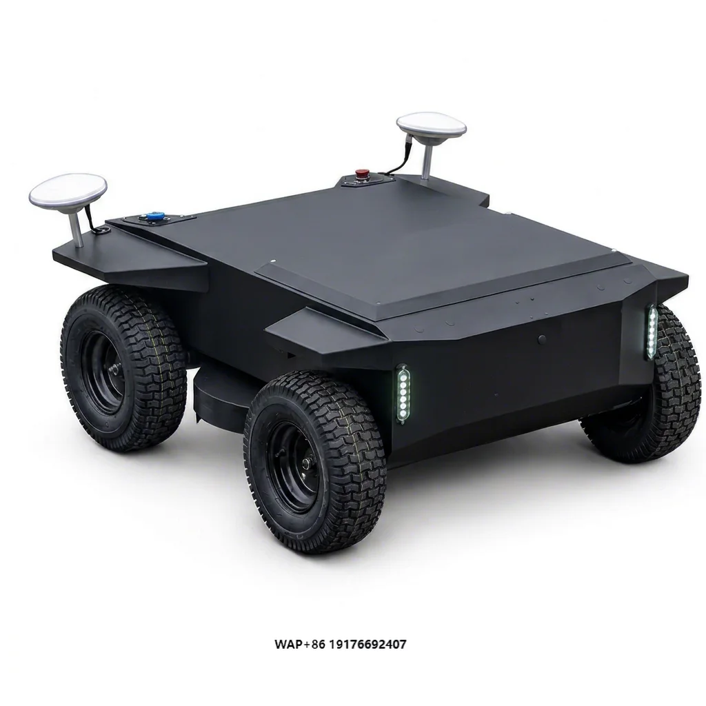 R1 Commercial Autonomous Lawn Mower Fully Electric 4WD LiFePO4 Battery IP54 Protection Grass Cutting Robot for Solar