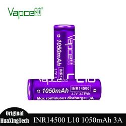 1-20pcs Original Vapcell 14500 L10 Battery 1050mah 3A 3.7V INR14500 Rechargeable Lithium Batteries for Consumer Electronics