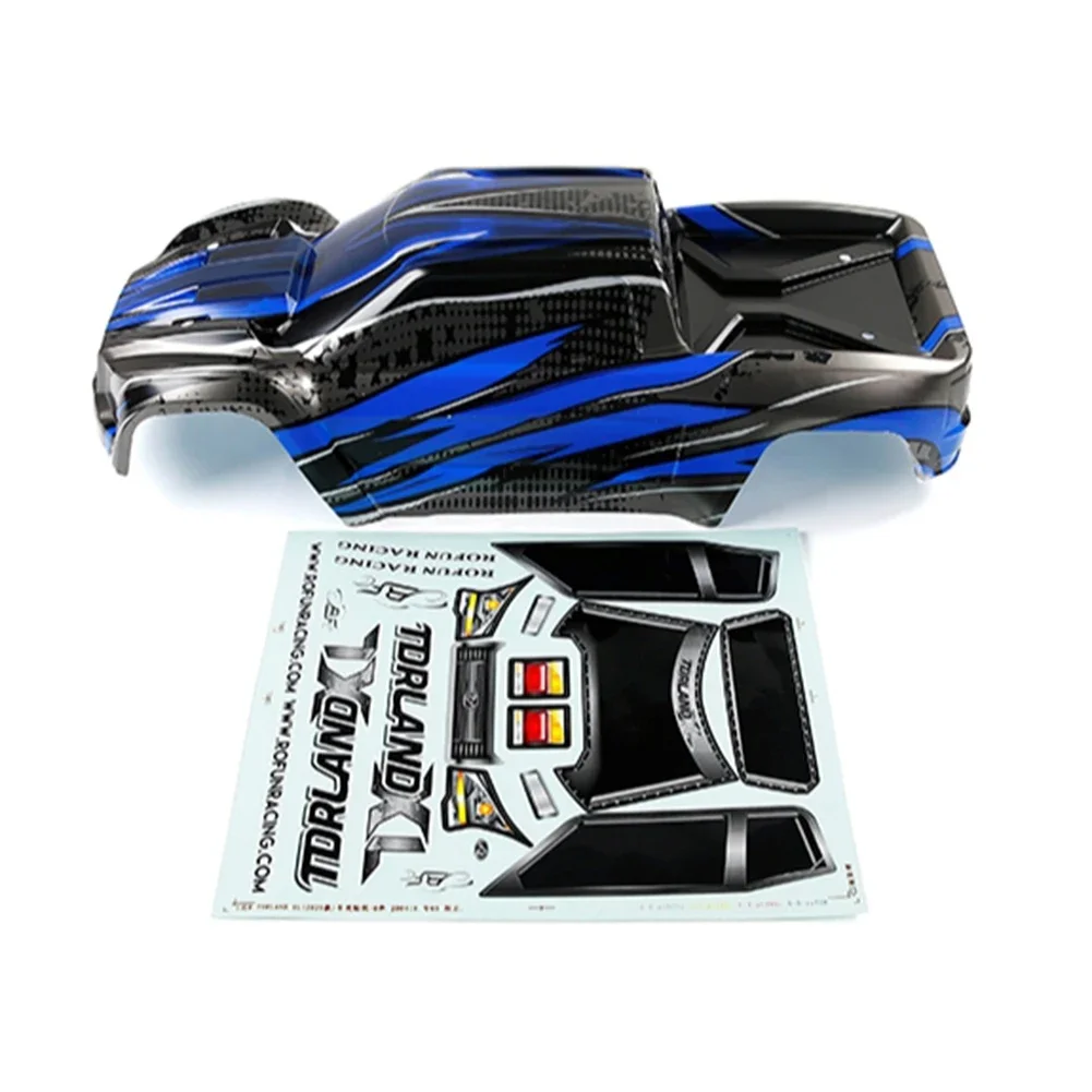 B-M ROFUN Auto Shell Body Aufkleber für 1/8 HPI Racing Savage XL FLUX Rofun Rovan TORLAND XL Bürstenlosen Lkw Spielzeug Teile, Blau