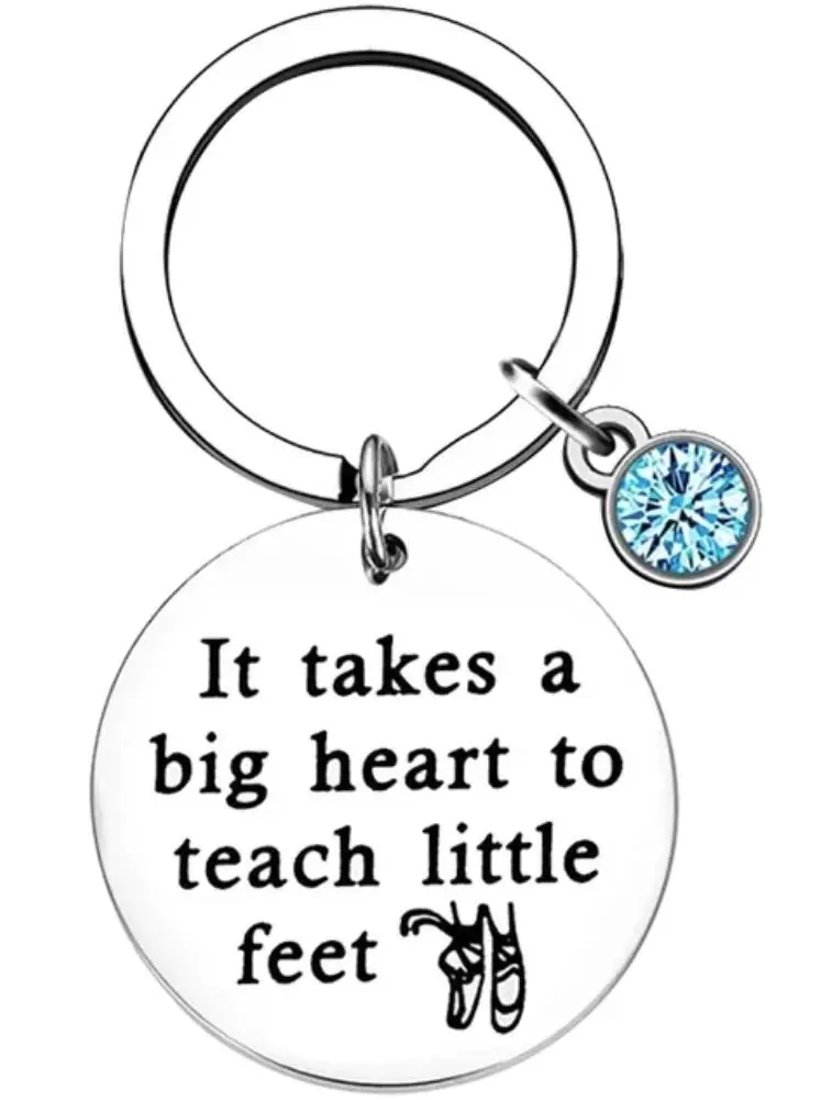 Dance Teacher Appreciation Gift Keychain Thank You Gift Key Rings Dance Instructors Dance Teacher birthday chrismas gift