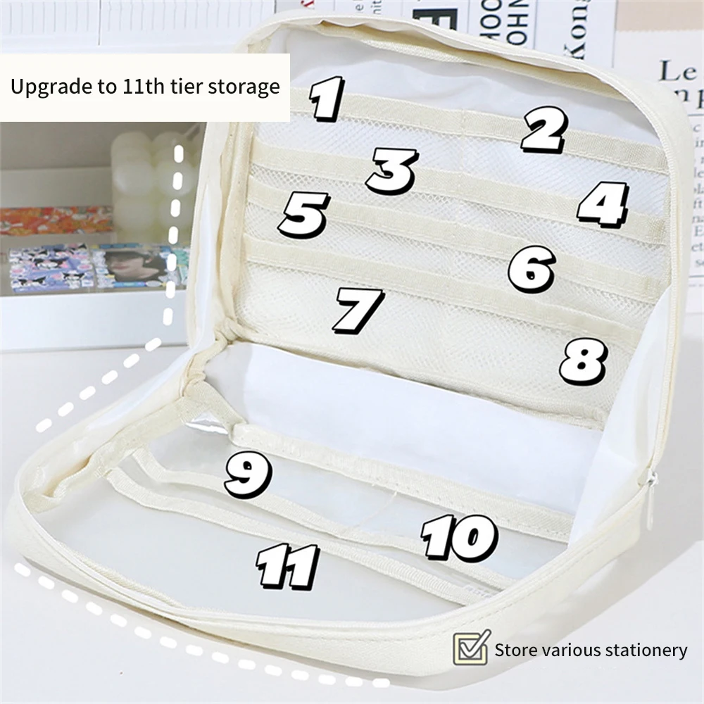 Pencil Case Suitable For Placing Various Stationery High-capacity Fashion Design Minimalist Style Pencil Box Aesthetics Backpack