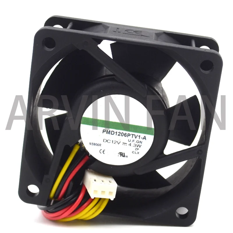 

Cooling Fan 60mm 6025 60*60*25MM PMD1206PTV1-A 12V 4. 3W