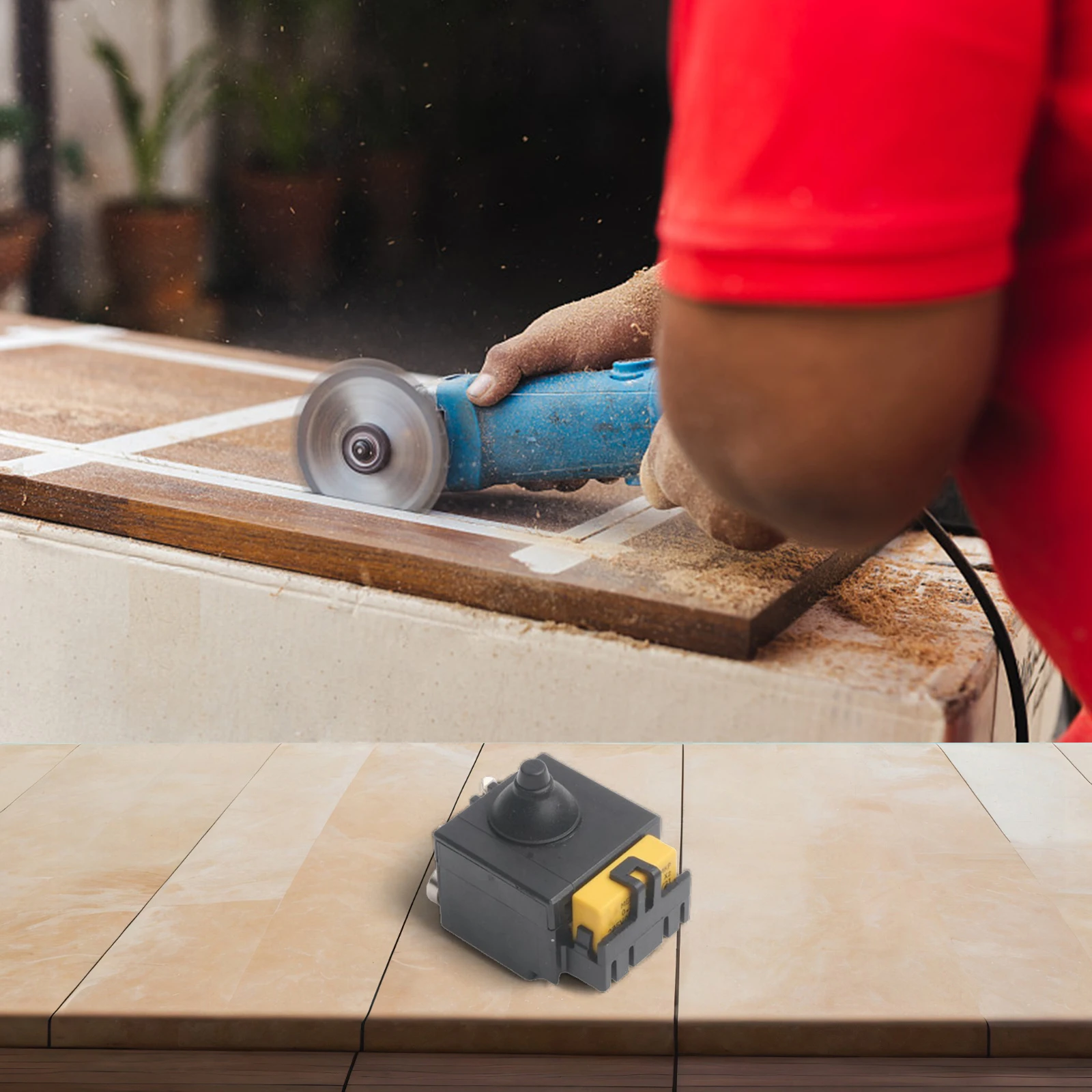 1 unidade interruptor 343411980   Peças de reposição para WEV850-115 125 interruptor de moinho de canto acessórios de peças de ferramentas elétricas