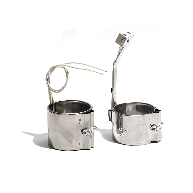 LUJINXUN السيراميك التوصيل الميكا الفرقة سخان 25x25/30 مللي متر 35x45/60 (IDxH) الفولاذ المقاوم للصدأ ارتفاع درجة الحرارة سلك AC220V 60 واط-200 واط 2 قطعة/الوحدة