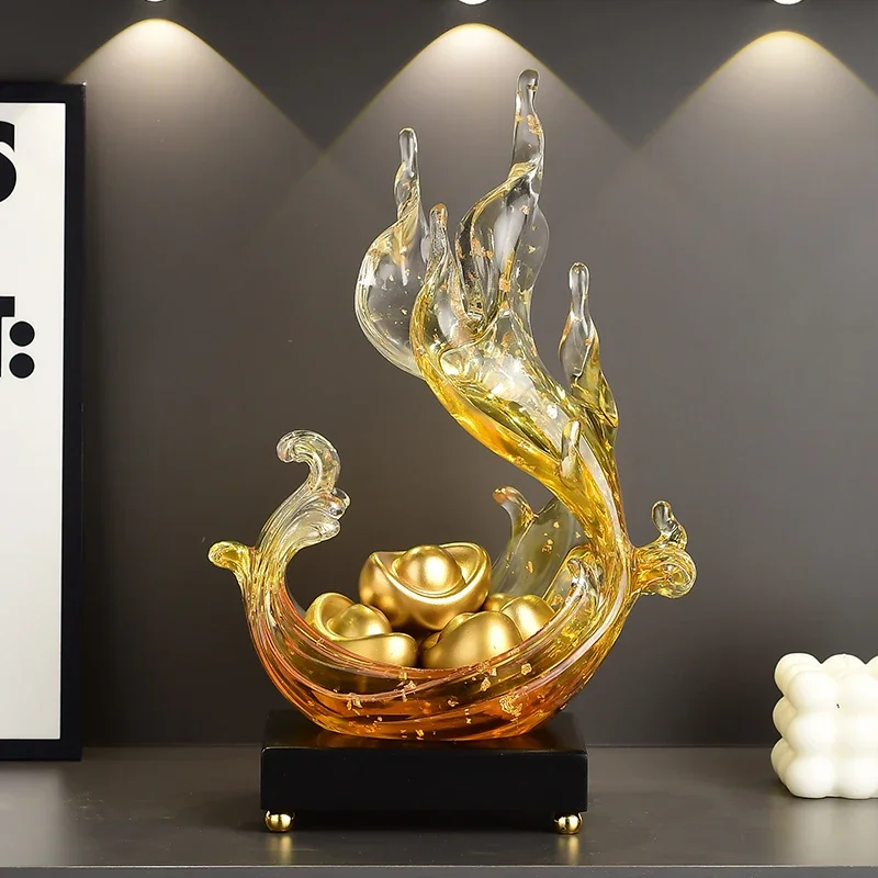Adorno Artístico Decorativo para el Hogar, Estatuilla de Resina para Sala de Estar, Soporte de TV, Entrada, Vestíbulo, Oficina,