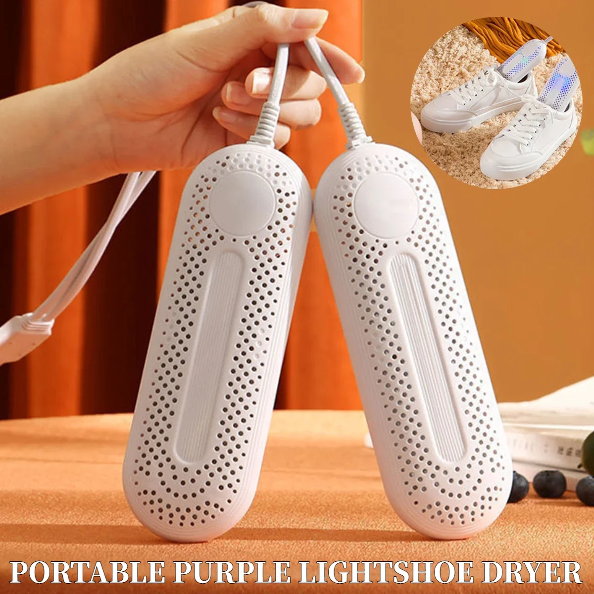 Electric Shoe Dryer Portable Deshumidificador UV Foot Boot Dryer Eliminate Odor Fast Drying Boot Deodorizer Gloves Socks Dryer