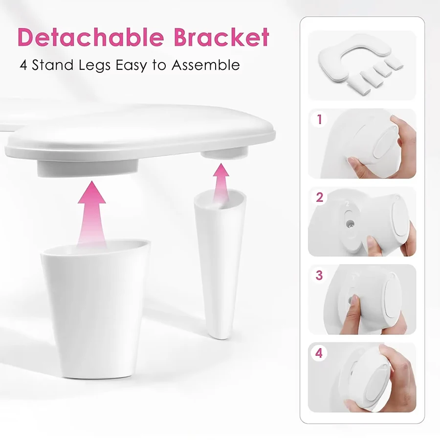 Nail Arm Rest for Nails , U-shaped Nail Arm Rest with Detachable Brackets Big Manicure Hand Rest Pillow for Nail Salon image 4