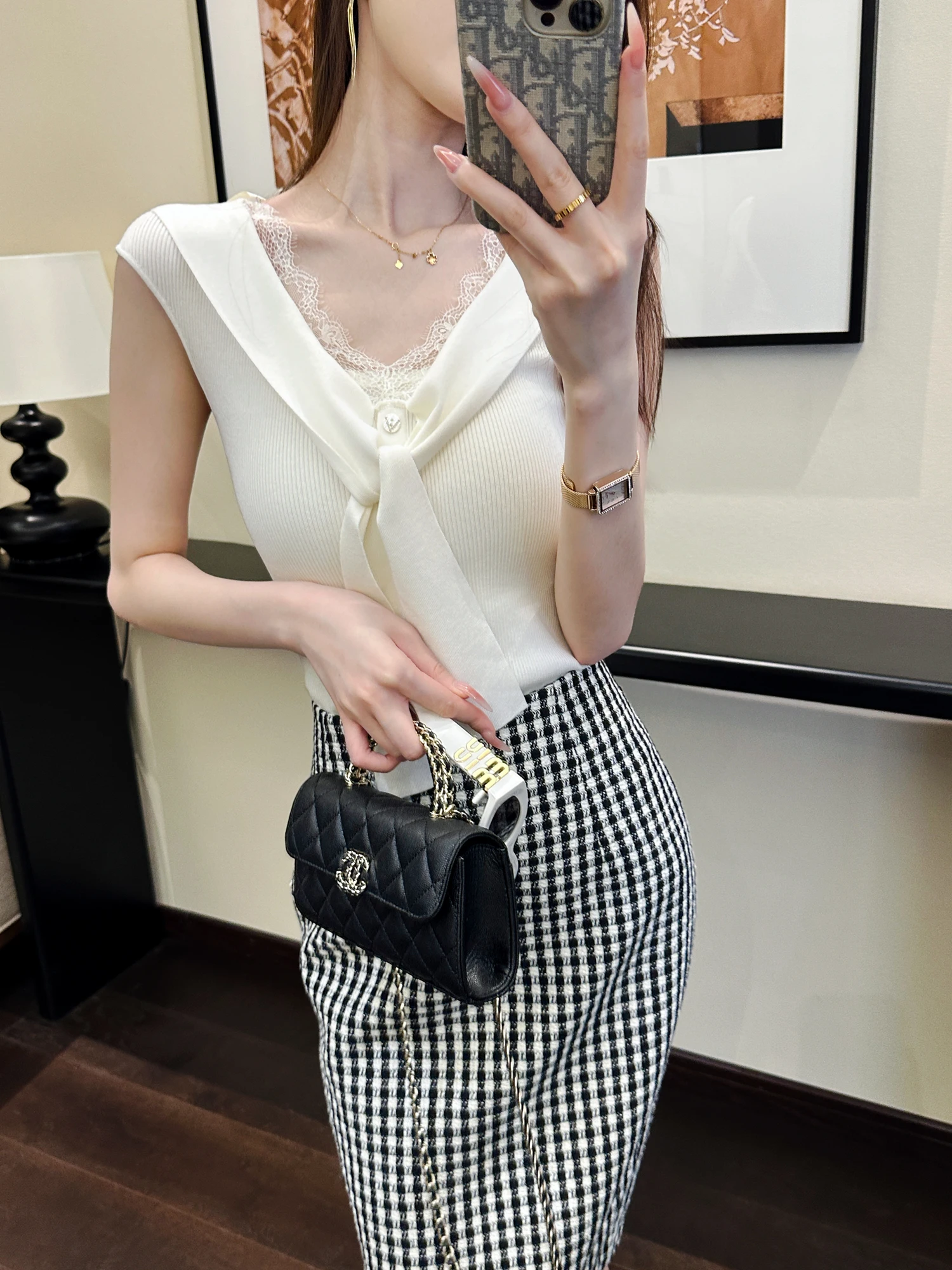 

Легкий летний свитер You See Oxygen Feeling Ele Sle для офисных леди: простой, освежающий, белый, вязаный