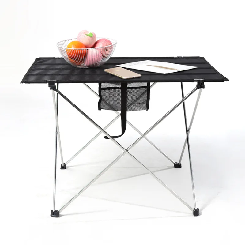 New Outdoor Folding Portable Barbecue Light Aluminum Alloy Camping Table