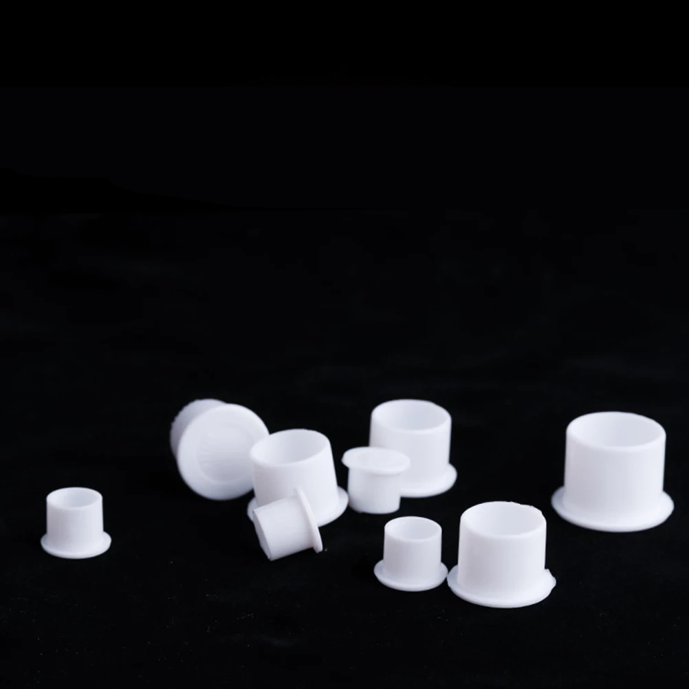 

1000pcs Cups Color Cup Disposable Ink Cup Reusable Plastic Pigment Paint Base White Long Term Tattoo Accessories