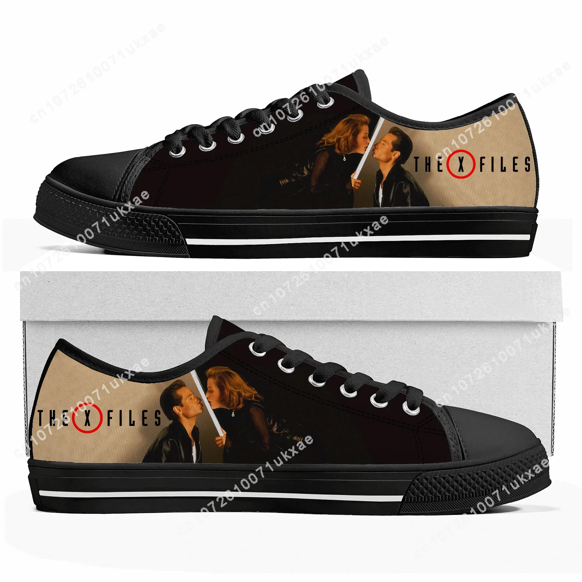 Tênis Low Top Canvas para homens e mulheres, tênis Dana Scully para casais, sapatos casuais para adolescentes, sapato DIY personalizado de alta qualidade, arquivos X