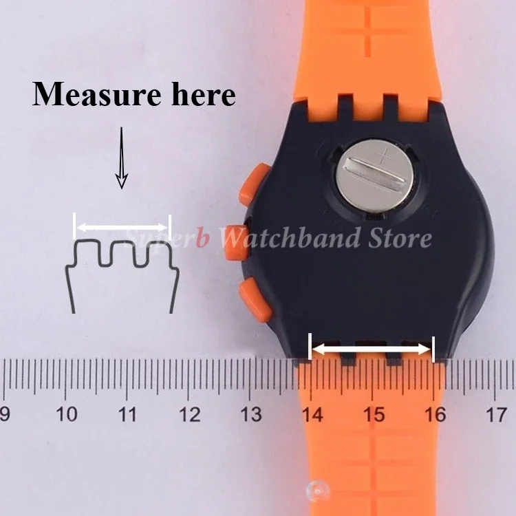 Резиновый ремешок для Swatch, красочный спортивный ремешок, сменный браслет на запястье, 16 мм, 17 мм, 19 мм, 20 мм, силиконовые аксессуары для часов