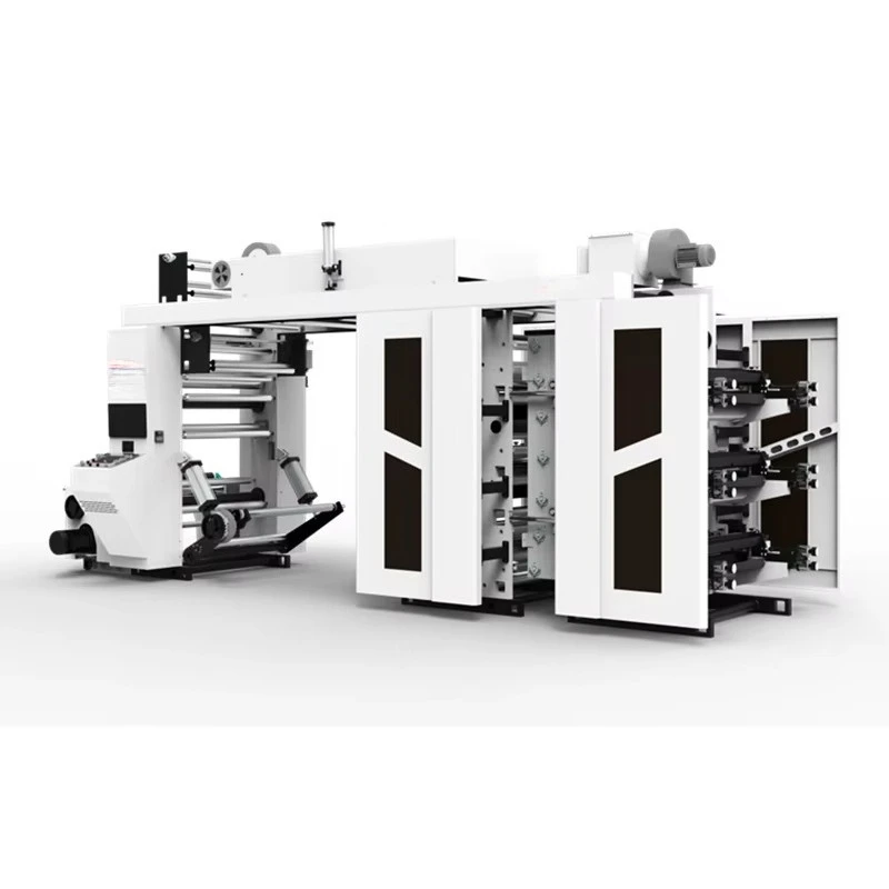 Customized Paper Printing Machine Stack Type High Speed 6 Colors Flexo Printing Machine (servo motor drive 200m/min)