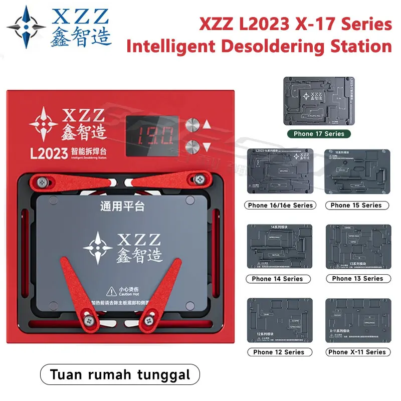 Xinzhizao XZZ L2023 Intelligent Desoldering Station for IPX-17 ProMax Android Motherboard IC Chip BGA Stencil Welding Heater Too
