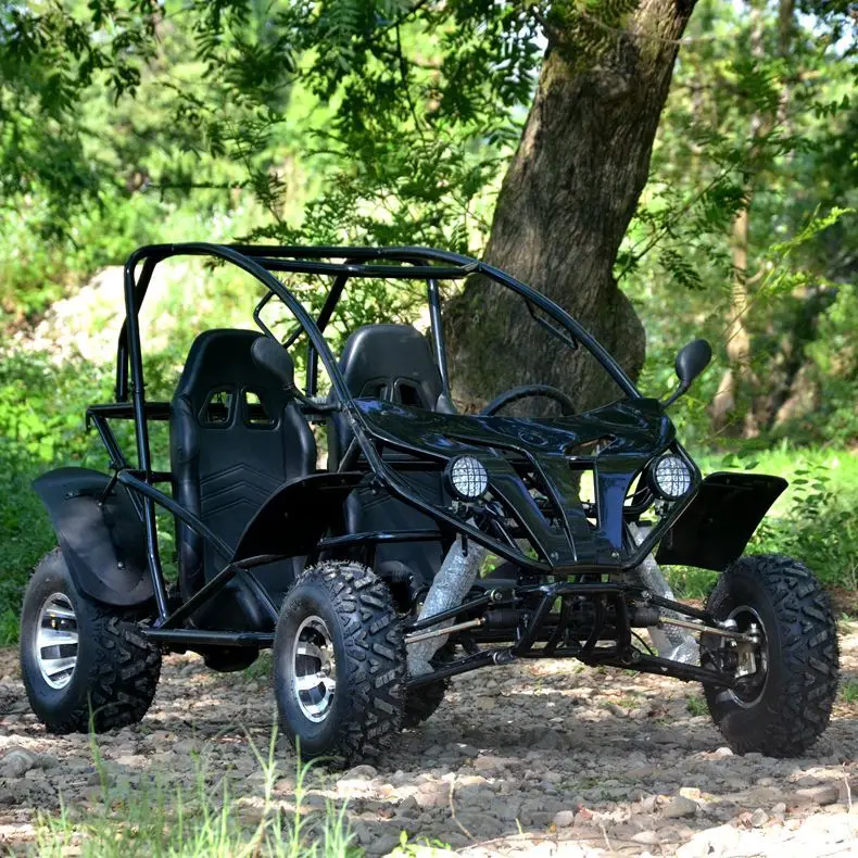 Large Electric Kart with Axle Transmission 5000W and Super Motor, Adult Four-wheel Beach Bike Dedicated for Field Use Go Karts