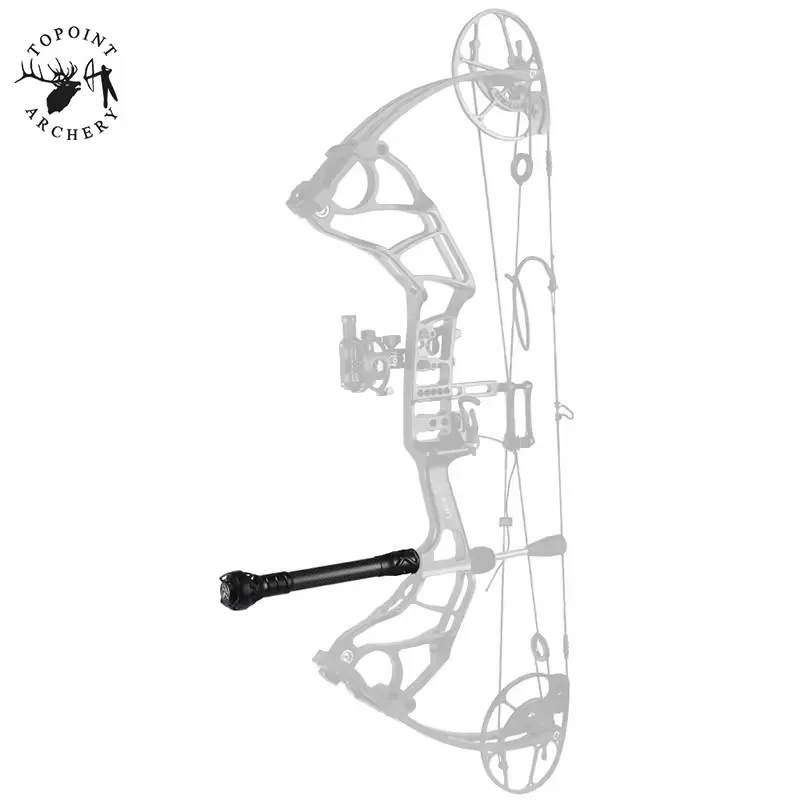 6 "8" 10 "12" مجمع القوس 3K ألياف الكربون شريط التوازن الرماية استقرار امتصاص الصدمات المثبط الصيد اطلاق النار الملحقات #5