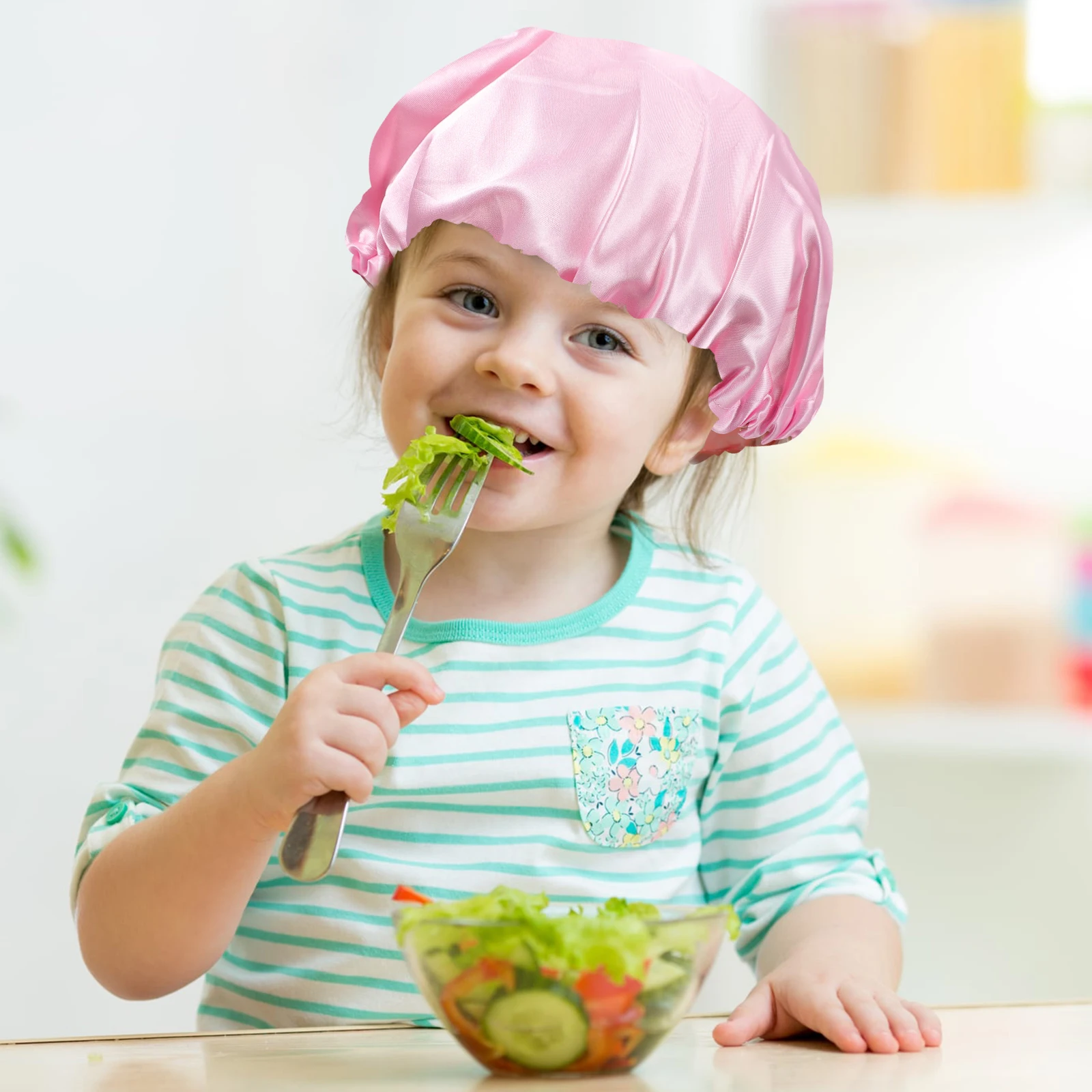 

's s Sleep Polyester Shower Hat for Hair Bonnet Satin Elastic Sleeping