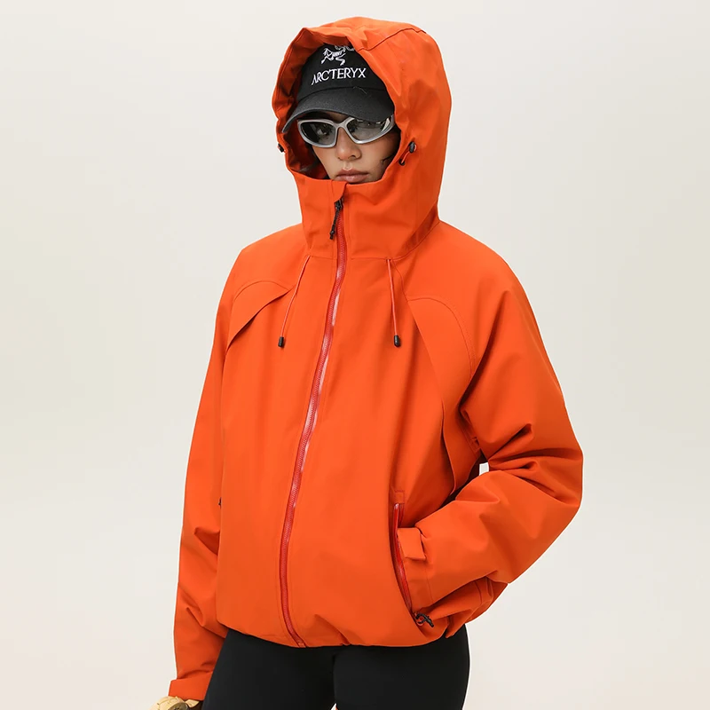 3 - في - 1 سترة نسائية قصيرة للخريف/الشتاء للاستخدام الخارجي مع بطانة من الصوف: سترة تخييم خارجية بسيطة ودافئة ومتعددة الاستخدامات مكونة من قطعتين