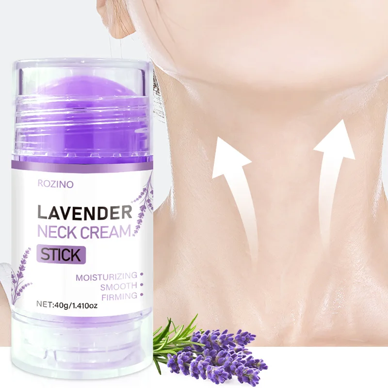 Crema viso e collo alla lavanda Crema essenza lifting e rassodante Linee sottili leggere Crema idratante per la bellezza della pelle
