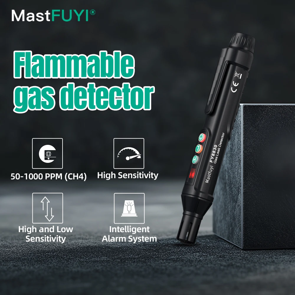 New Portable Gas Leak Detector Natural Gas Detector Combustible Gas Detector With Audible And Visual Alarm Gas Sniffer Test