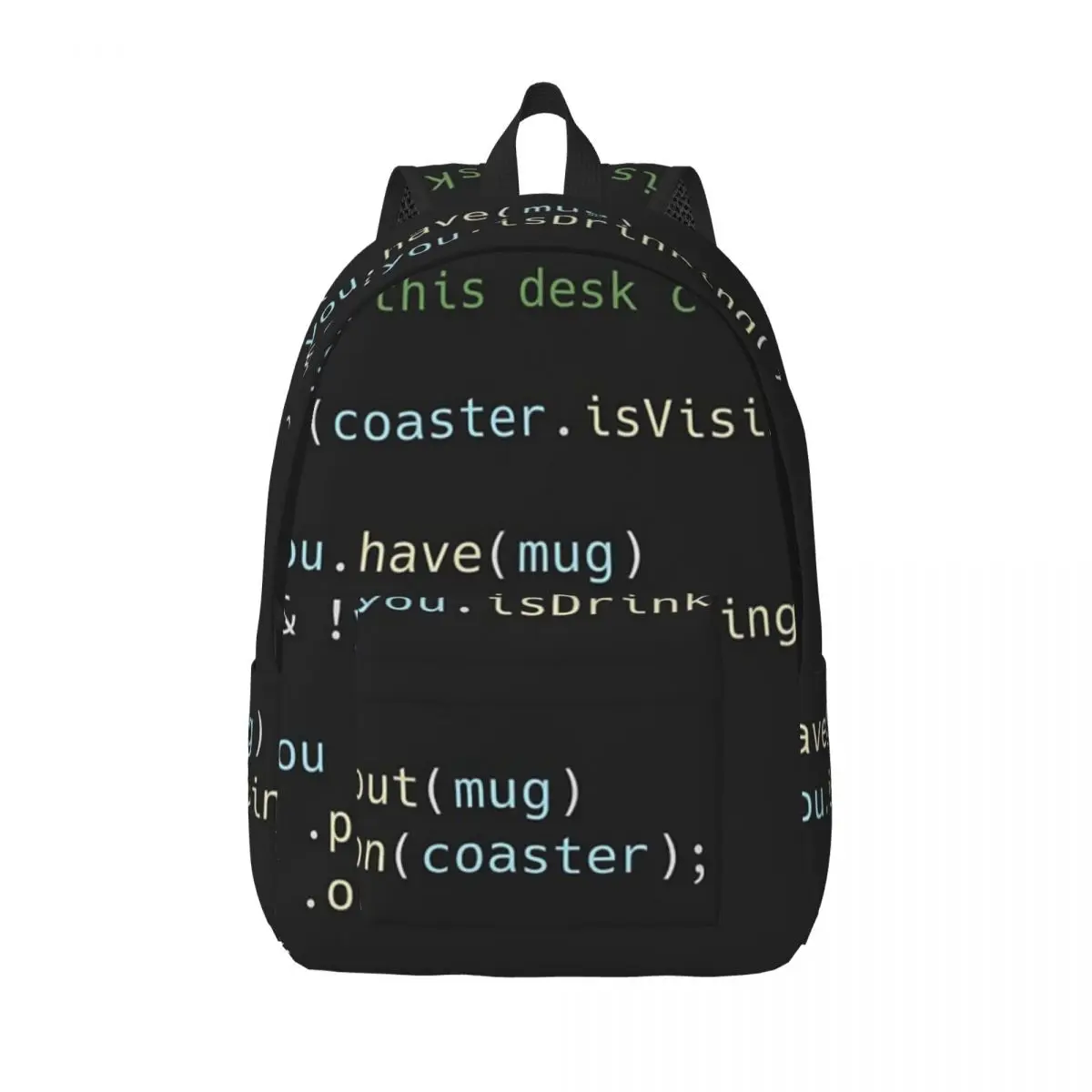 The Perfect Coaster For Programmers Student Backpack School Bag Hiking Travel Daypack for Men Women Bookbag Shoulder Bags