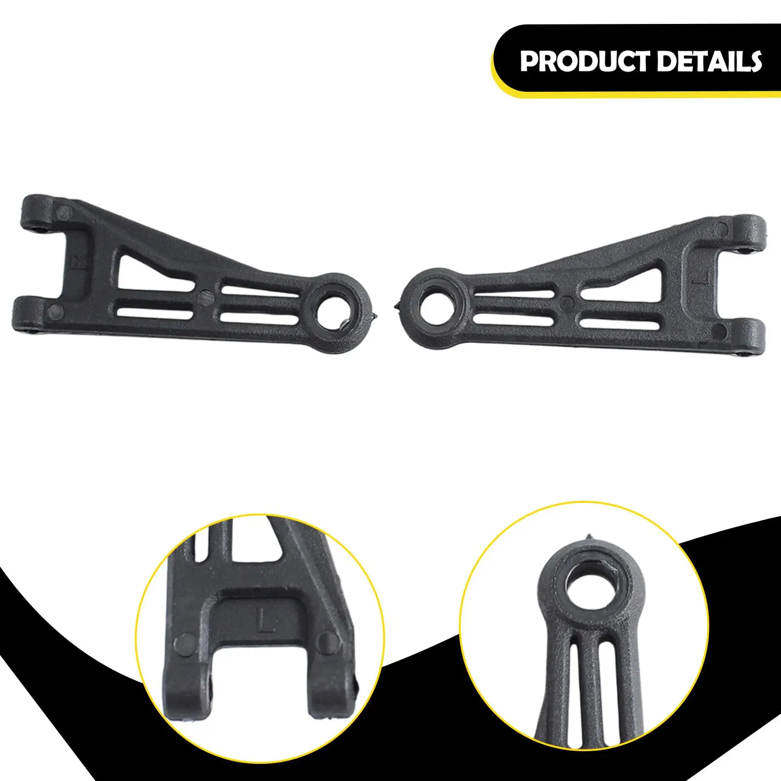 1/18 rc carro dianteiro superior braços de suspensão resistente rc acessórios do carro fácil instalação peças reparo para 18101 18103 veículos rc