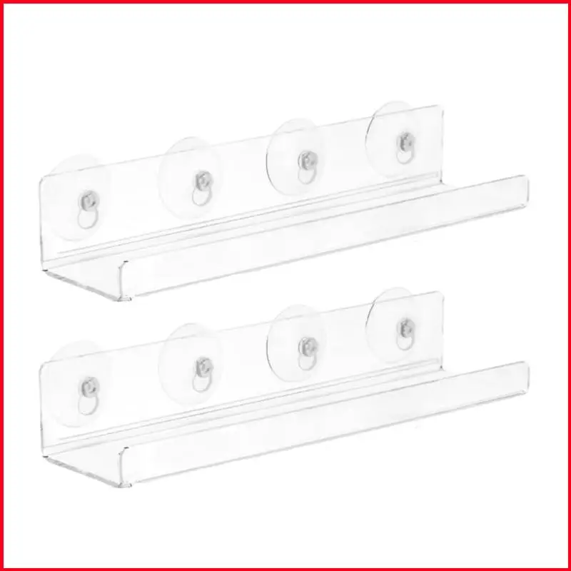 

K92A Sturdy Acrylic Plant Shelf for Windowsill with Suction Cups for Indoor Plant