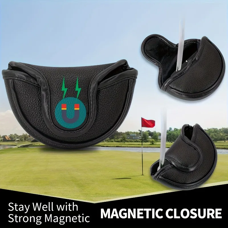Minimalist Push Rod Head Cover, Featuring a 'Do Not Push' Design, Available in White and Black Options, Modern Golf Accessories image 4