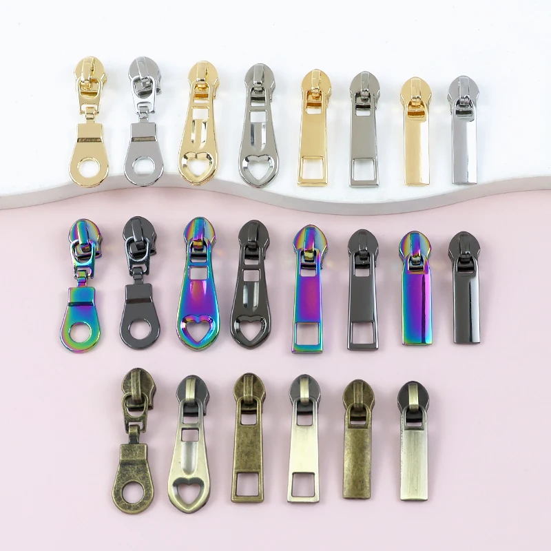 10-100 قطعة 5 #   سحاب المتزلجون ل النايلون البريدي الشريط حقيبة الظهر الإغلاق السوستة المؤشر الملابس البريدي سحب رئيس الخياطة سستة إصلاح أطقم