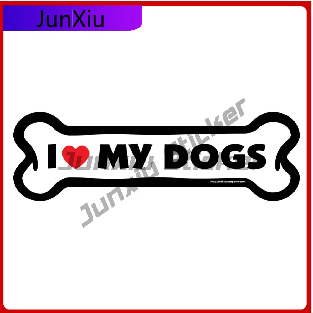 

I Love My Dogs Retro Car Laptop Window Bumper Waterproof Vinyl Decal Decoration Cute Funny Retro Funny Vintage Trendy Retro