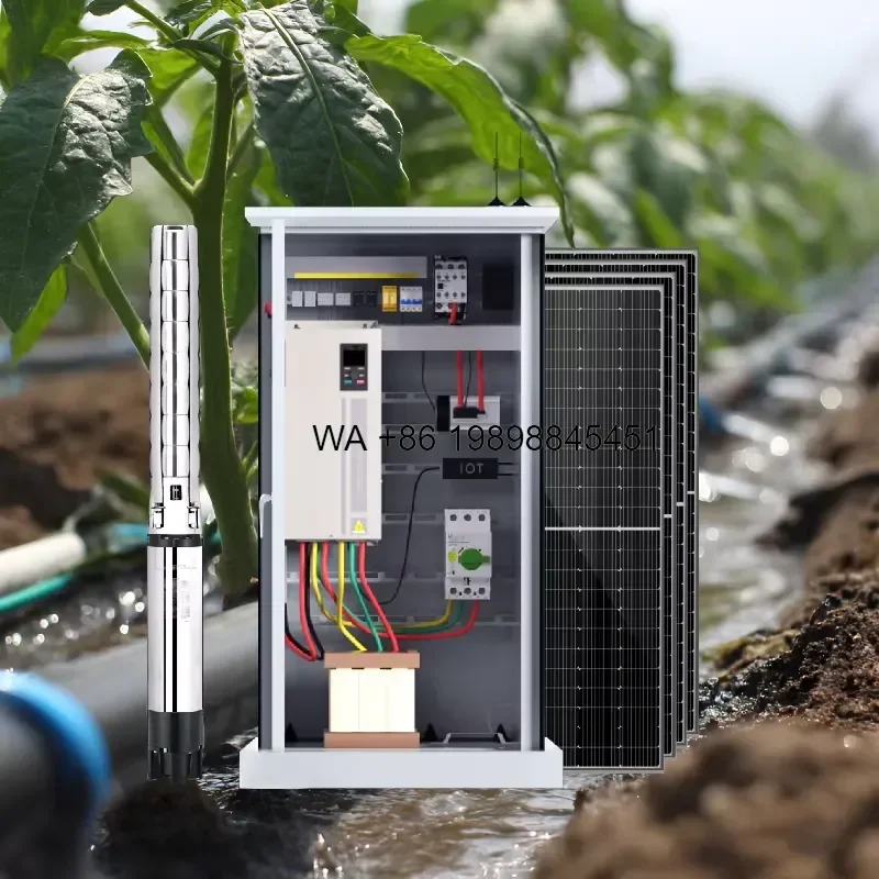 Wmwmnu for Design Remote Control Off Grid 5Ha 10Ha PV Watering Pump Solar Pumps Drip Irrigation System Full Set for