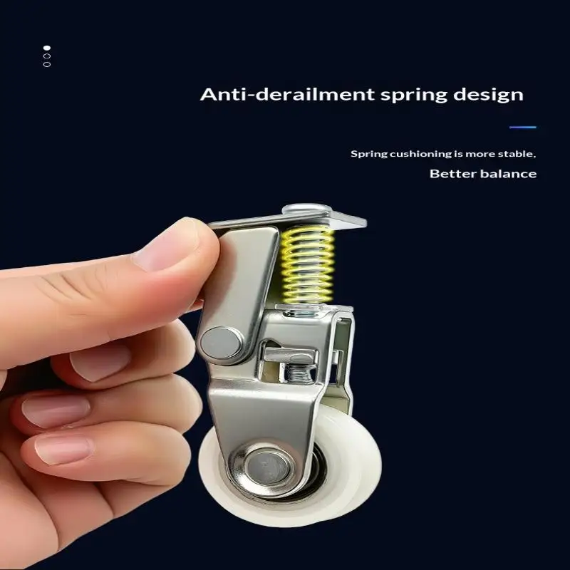 Smooth And Silent Sliding Door Wheels With Reset Function Wear Corrosion-resistant High Load-bearing Wheels Thickened Hardware
