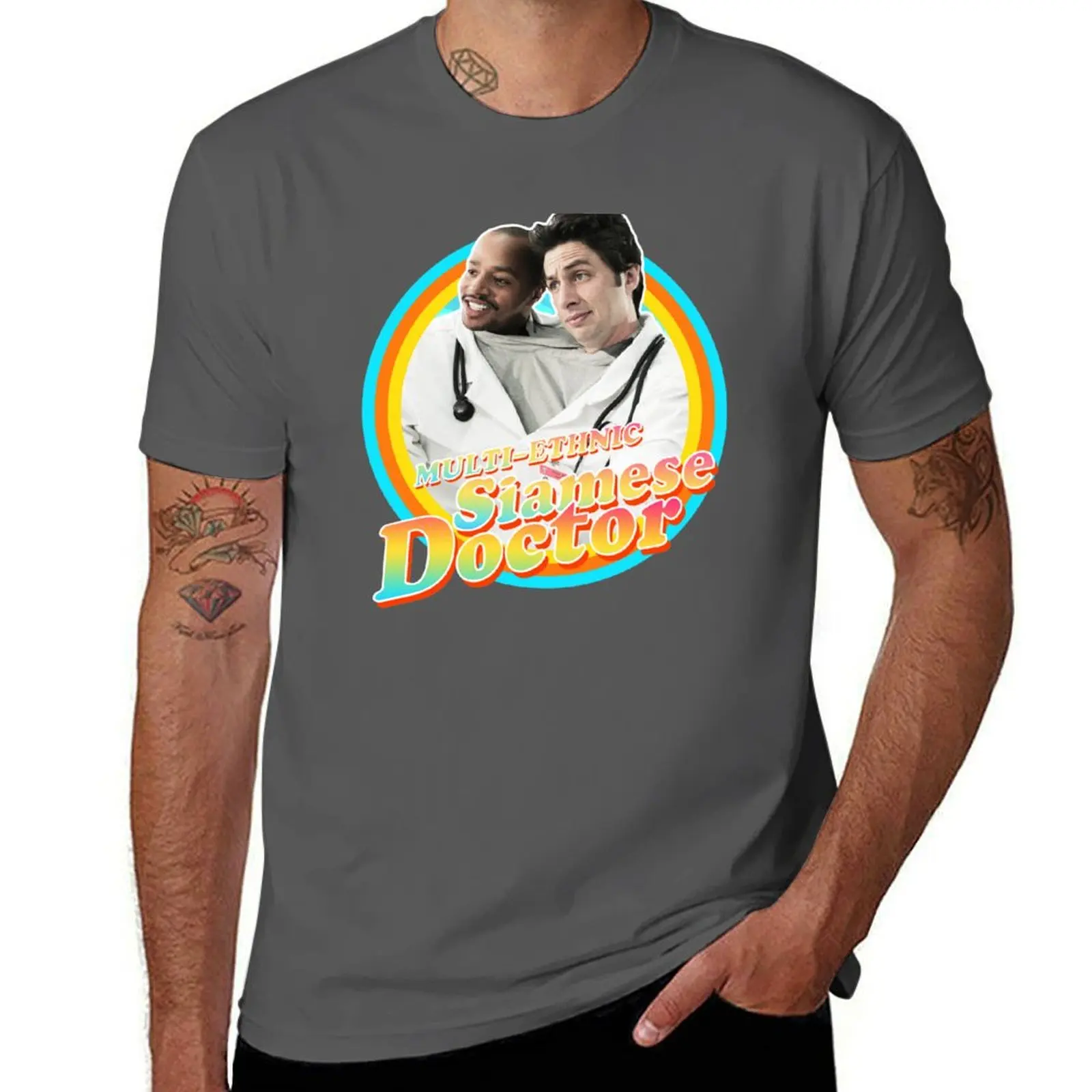 Siamese Doctor - Scrubs T-Shirt t shirt men 100% cotton luxury brand man t shirt heavy cotton cotton t shirt man T-Shirt