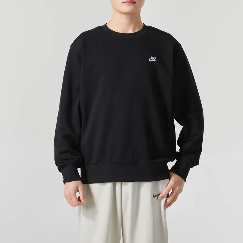 Nike Men's Top Club ft Crew Sportswear Fitness Training Sports Fashion Sweatshirt Pullover Fn3889-010