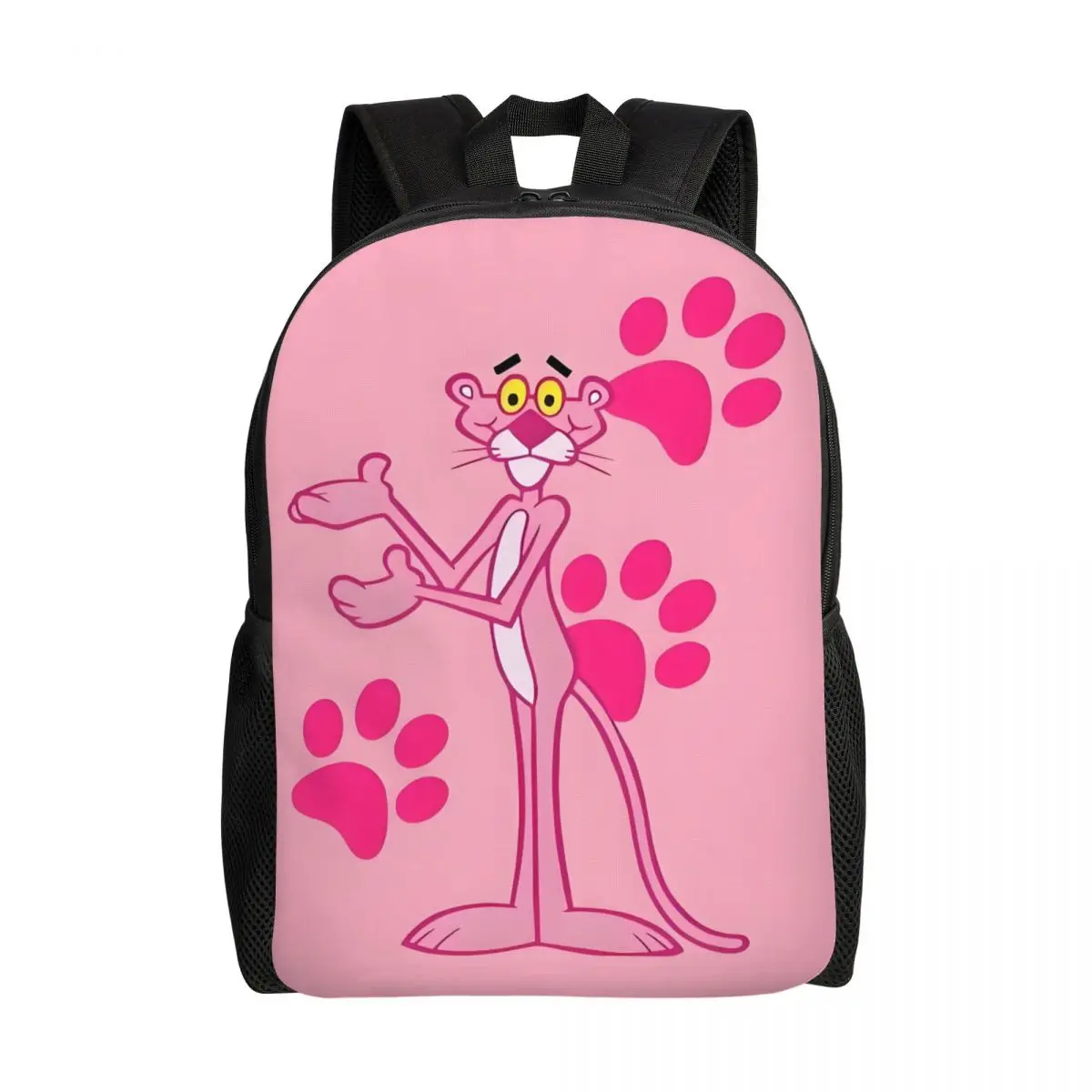 

Custom 3D Printing The Pink Panther Backpack Cartoon Characters School College Travel Bags Men Women Bookbag Fits 15 Inch Laptop