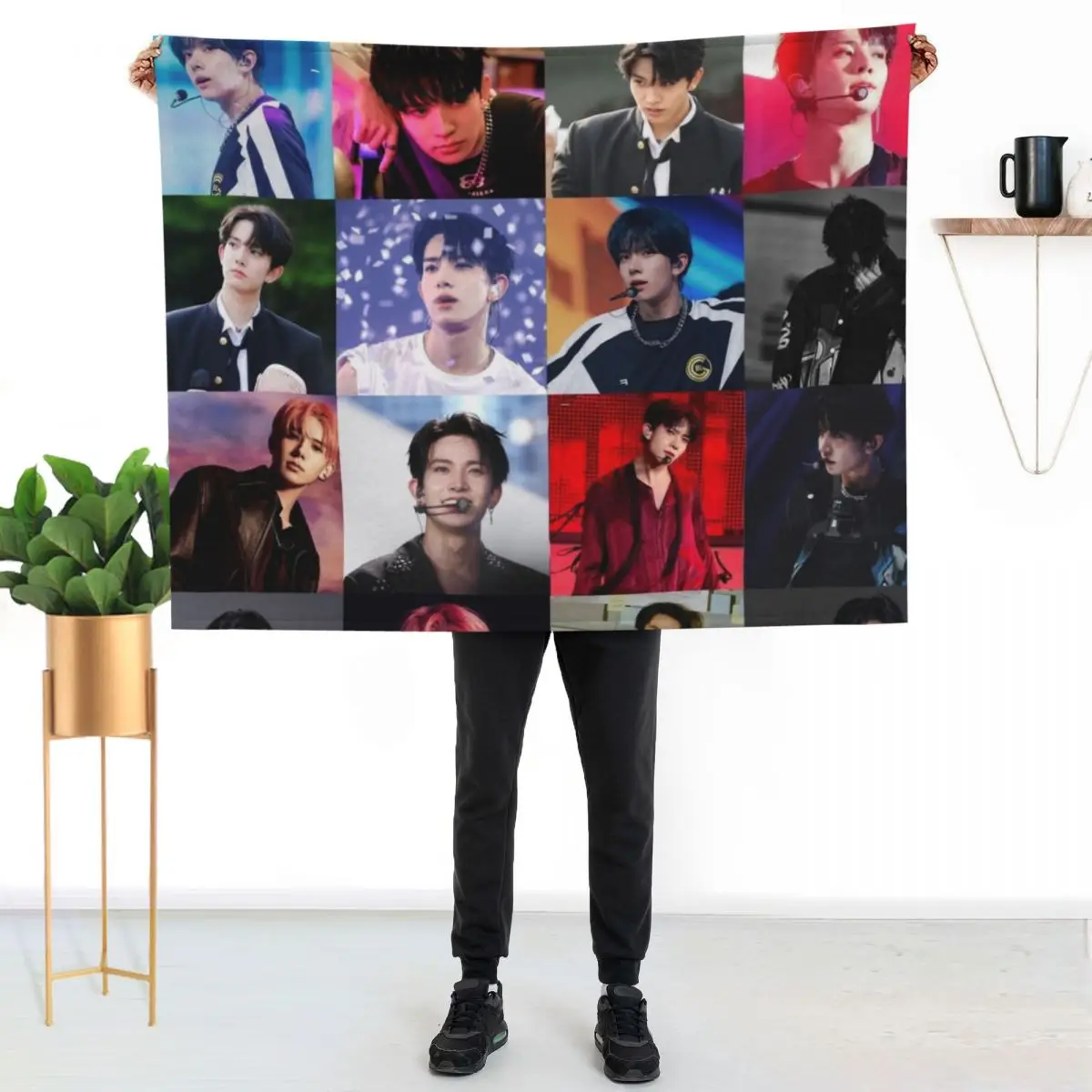 Heeseung Collage Throw Blanket Giant Sofa halloween For Decorative Sofa for sofa Hairy Decorative Beds Blankets