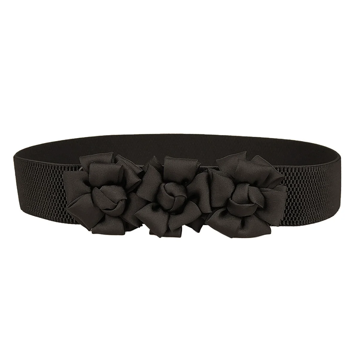 女性のファッション弾性フラワーカマーバンド女性ドレスコルセットウエストバンドベルト装飾ワイドベルト TB316