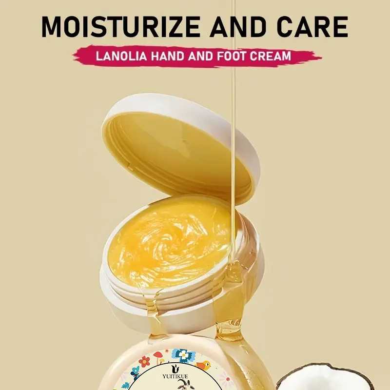 LANOLIA 20g Hand & Foot Cream Deep Moisturizer for Rough Dry Cracked Skin Natural Lanolin Fast Absorption