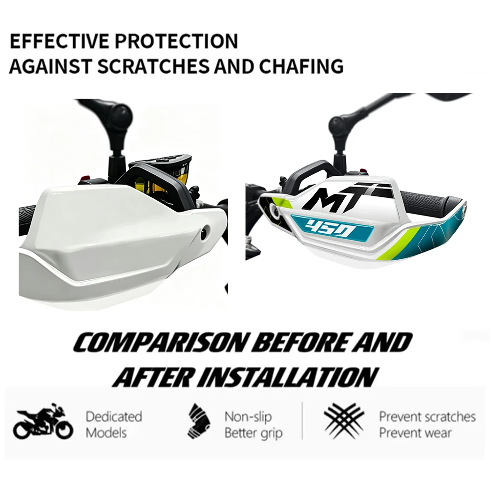 Motorcycle Accessories Decals Hand Guards Deflectors Sticker 3D Gel Epoxy Resin Sticker For 450MT 2026