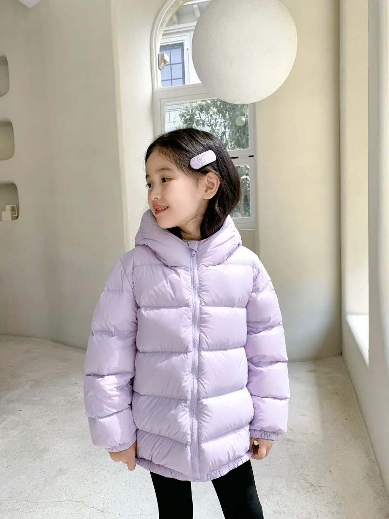 Childrens Down Jacket Thickened Short Girls' Super Soft Coat Top Kids Clothing Winter 2022 Kids Winter Jacket