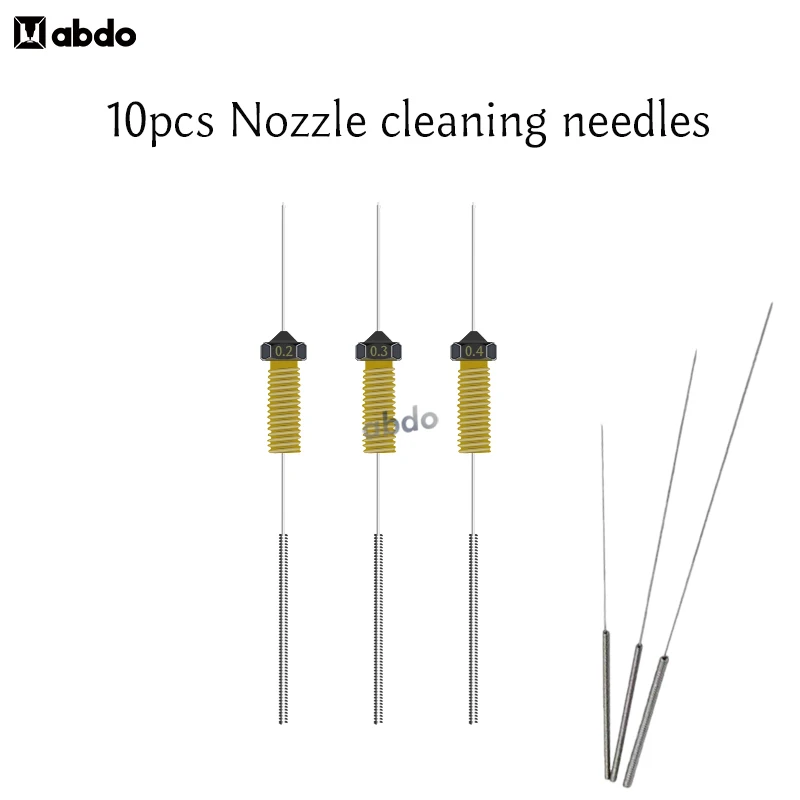 

Nozzle Cleaning Needle 3D Printer Nozzle Cleaning Tool Accessories Stainless Steel Needle Unblocking Needle Tube Drill Cleaner