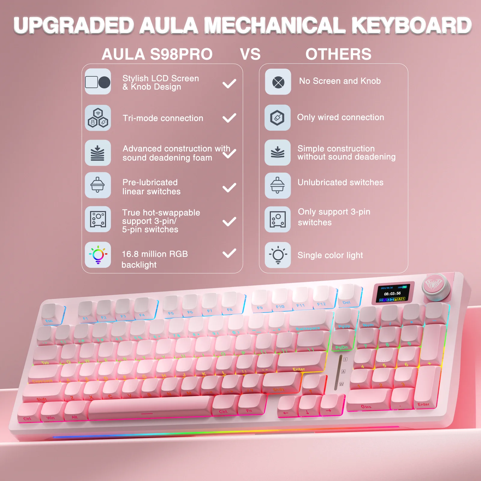 AULA S98pro Wireless Mechanical Gaming Keyboard