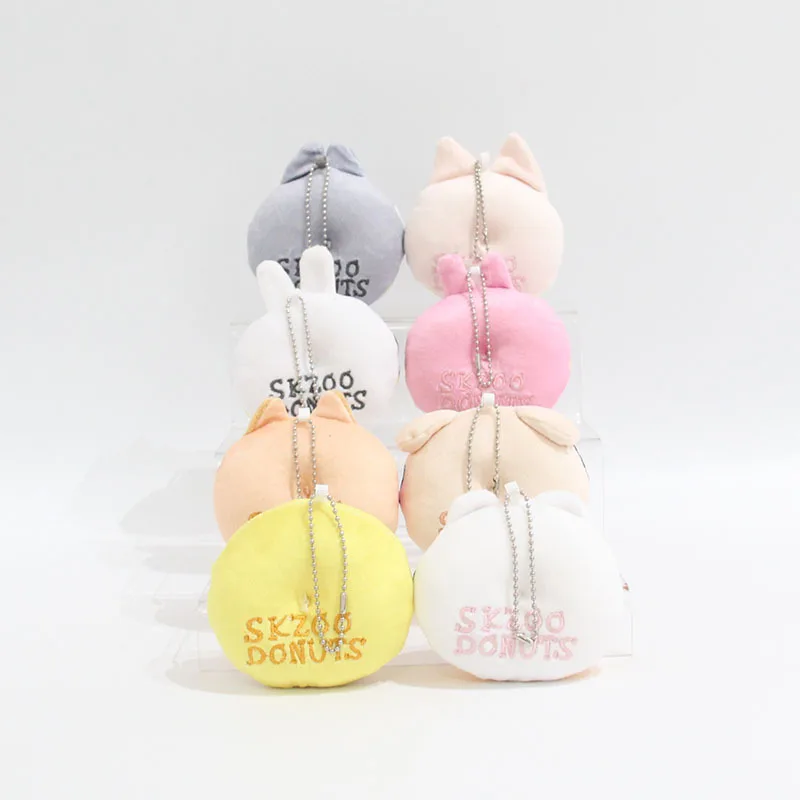 SKZOO الضالة الاطفال الكرتون الحيوان أفخم دمية حقيبة سلسلة مفاتيح دمية قلادة لطيف ألعاب حيوانات المفاتيح هدية مهرجان الأطفال