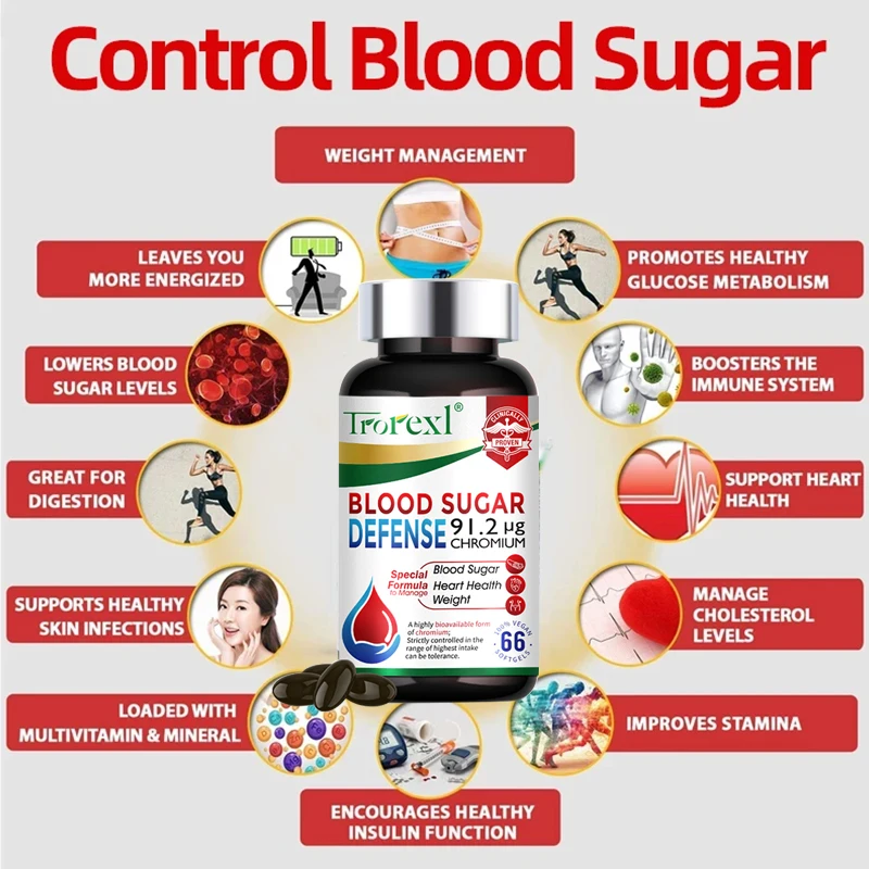 Blood Sugar Supplement Max Strength Rhodiola Extract Pills Improve Energy, Balance High Sugar Support Diabetes & Heart Health