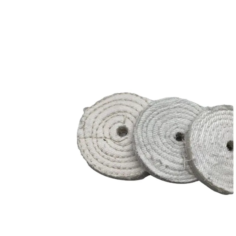 

25 PCS Grit 800 4" inch Cotton Cloth Buffing Wheel Polishing Pad 10mm Hole For Jewelry Metal Steel