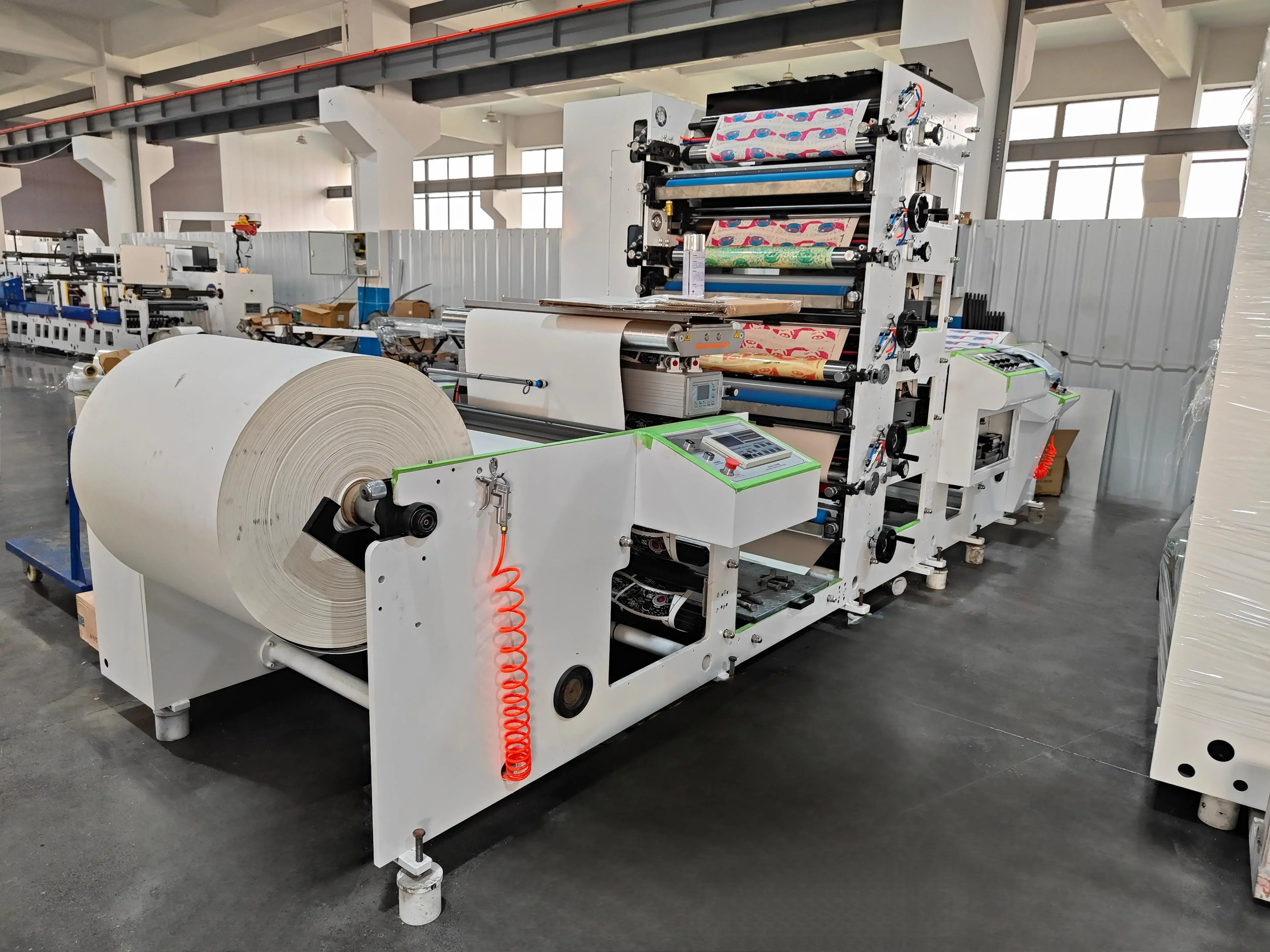YG Customized Stacked-Unit Flexography Printing Printer With Video Inspection System For Paper Cups For Birthday Party Table