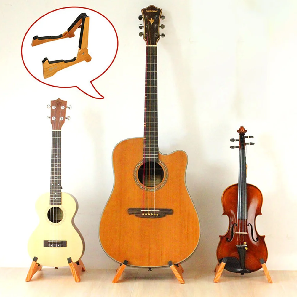 

Wooden Guitar Stand Foldable Guitar Display Stand Lightweight Detachable Guitar Floor Bracket Portable Guitar Support Accessory