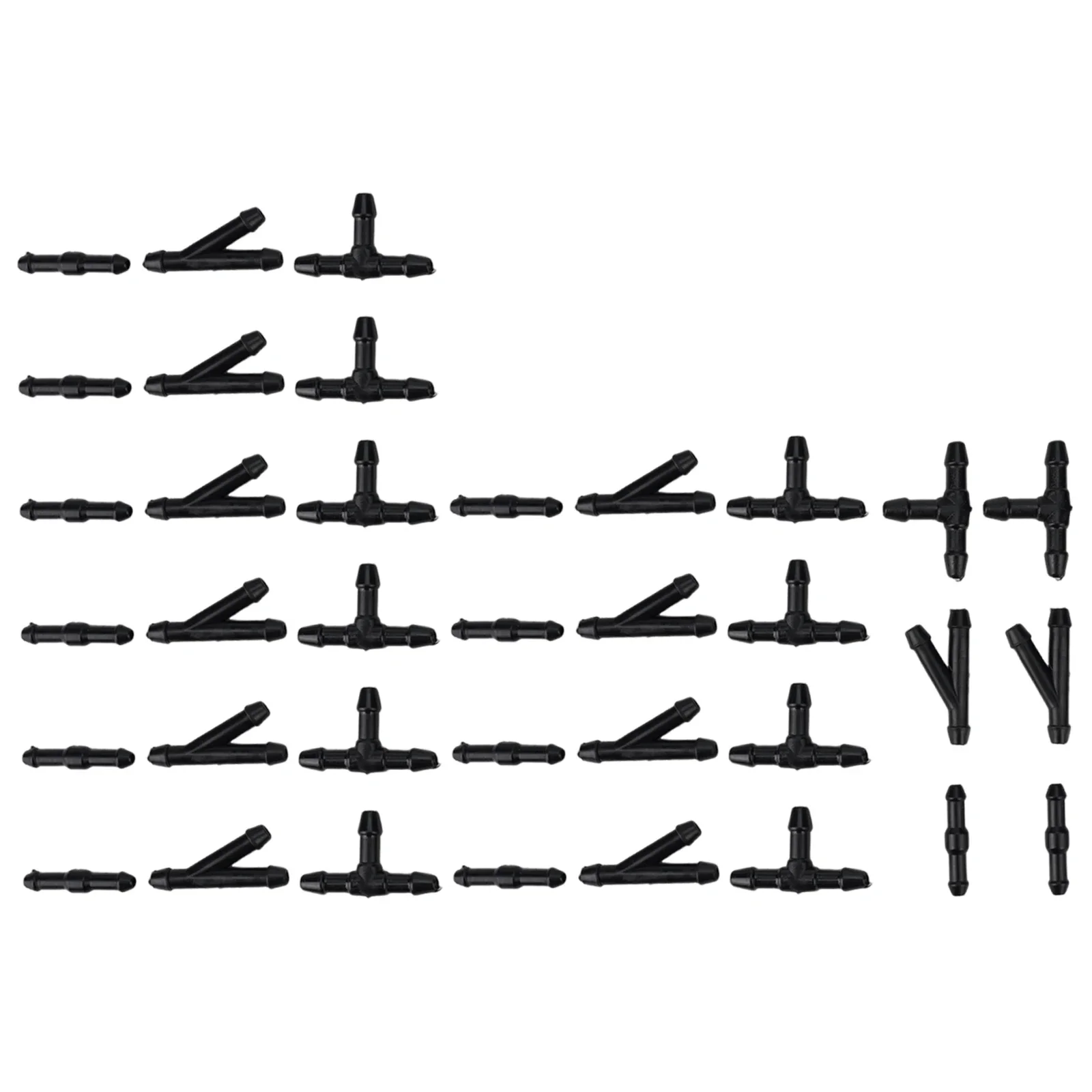 

36pcs Hose Connector Windshield Washer Hose Connector Water Tube T/Y/I Type Splitter Fittings I-type / I-type / Y-type